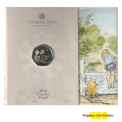 2020 BU 50p Coin Pack - Piglet - Coloured - Click Image to Close